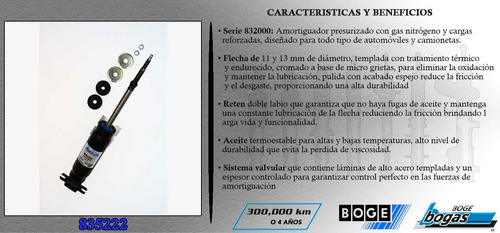 2 Amortiguadores Bogas Del Dodge Dakota 4x2 (97-04) - Durang