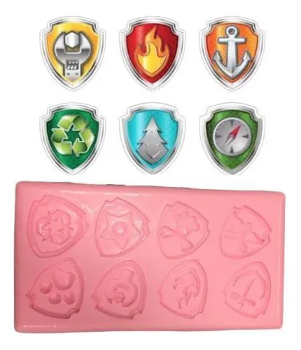 Molde De Silicone Escudos Patrulha