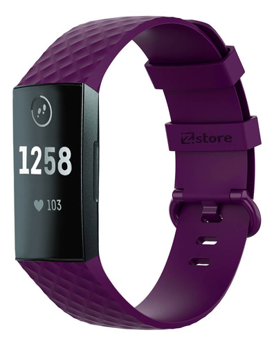 Correa Compatible Con Fitbit Charge 4 Morado