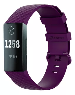 Correa Compatible Con Fitbit Charge 4 Morado