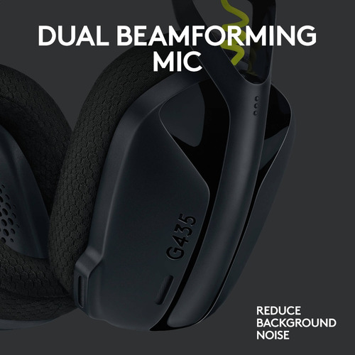 Imagen 5 de 10 de Auricular Gamer Inalámbrico Logitech G435 Lightspeed Negro