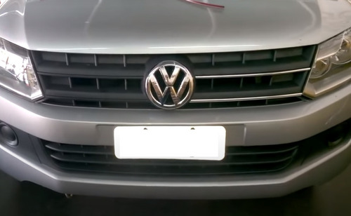 Imagem 2 de 4 de Kit Friso Cromado Frente Vw Amarok