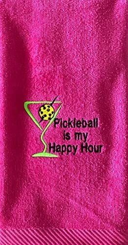 Pickleball Is My Happy Hour- Toalla De Tela De Algodón Pickl