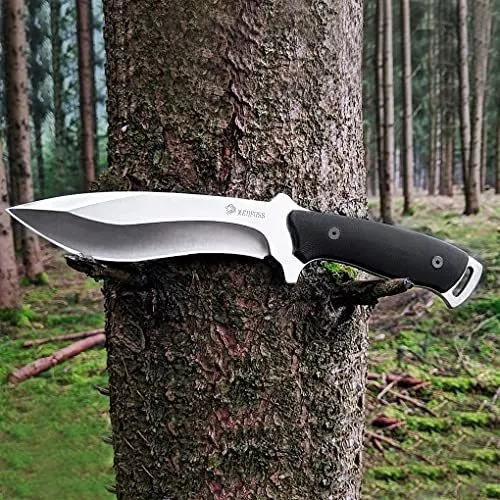 Nedfoss Cuchillo Bushcraft De Hoja Fija Con Vaina, 11.5 PuLG