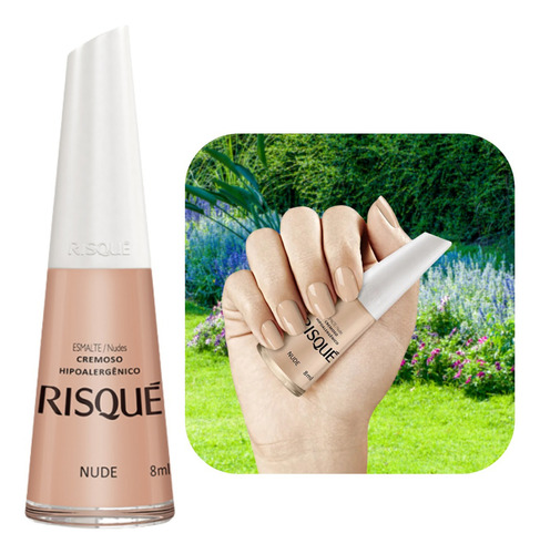 Esmalte Risque Nude Cremoso Hipoalergênico