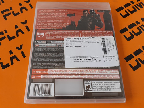 Wolfenstein: The New Order Ps3 Sellado Nuevo Físico Envíos (Usado)