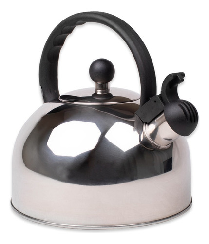 Tetera Atenea Acero Inoxidable 3l Con Pito Plateada Doral
