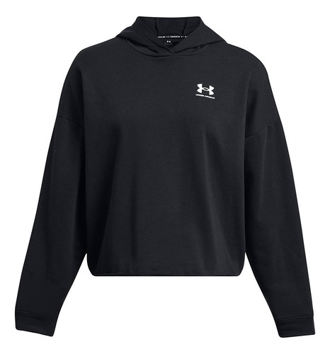 Polerón Ua Rival Terry Para Mujer Negro Under Armour