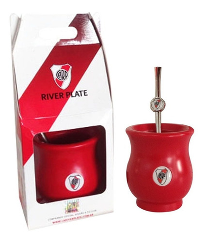 Mate Sabio River Plate Oficial Licencia Original Saca Yerba