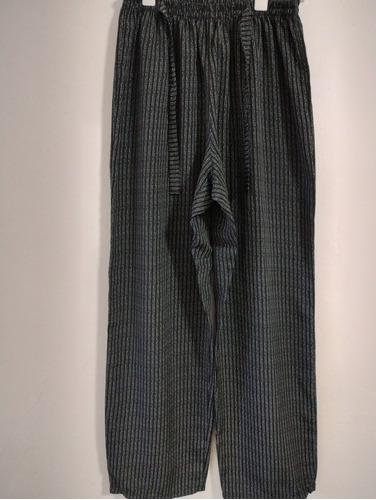Pantalón Mujer T 46 Seda Tiro Alto Impecable Cint Elástico 