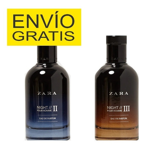 Imagen 3 de 5 de Zara Night Pour Homme Ii + Iii 100ml