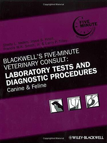 Libro Blackwell's Five-minute Veterinary Consult: Laborato