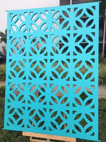 Painel Vazado Divisória 3,0x2,74 Mdf 25mm Cru + Suportes