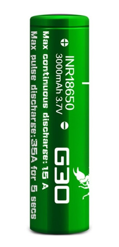 2 Baterias 18650 Vapcell G30 3000mah