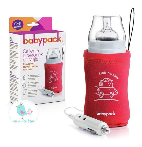Imagen 3 de 8 de Calienta Mamadera Para Auto 12 Volt Babypack Rojo