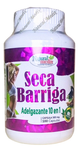 Seca Barriga, 500mg X 100 Cápsulas, Marca Natural Medix