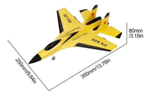 Compre FX-620 SU-35 rc avião de controle remoto 2.4g controle remoto  lutador hobby avião planador epp espuma brinquedos rc avião crianças  presente