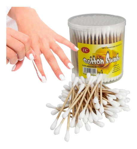 Pack 4x: Hisopos Cotonetes X 200 Unidades Palito En Madera