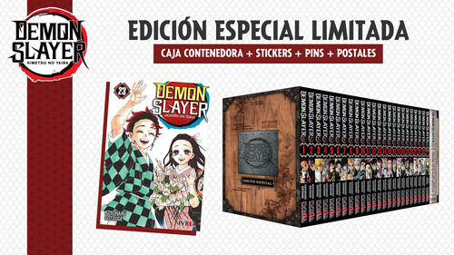 Manga, Demon Slayer 23 Edición Especial Caja, Stickers Y Más