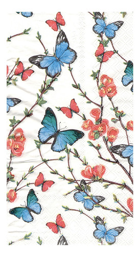 Imagen 2 de 5 de Servilletas Decoupage Set Trio Mariposas Laura Craft