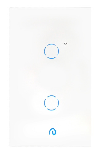 Interruptor Inteligente 2 Botões Touch Wi-fi App Alexa Vidro