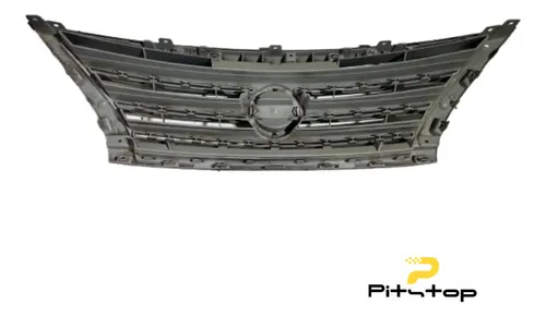 Parrilla Frontal Con Inserto Negro Y Borde Cromado Para Nissan Sentra 2007-2012 2.5L
