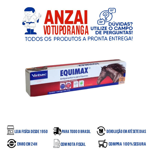 Kit Com 2 Virbac Equimax 10g