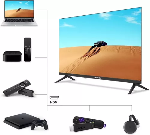 Sansui Smart TV Android de 32 pulgadas 720p HD LED (S32V1HA) con HDMI  integrado, USB, alta resolución, reducción de ruido digital, audio Dolby,  diseño