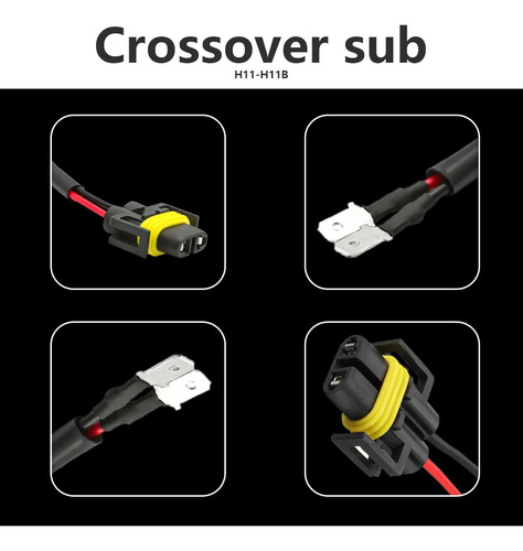2 Adaptadores De Enchufe H11 A H11b Para Faros Delanteros