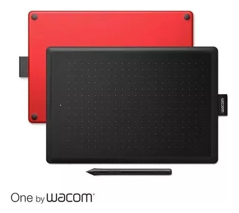 Tableta Grafica One By Wacom Ctl-672 Negra Roja Usada (poco)