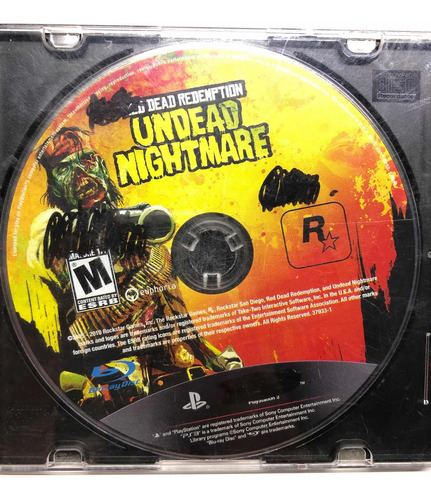 Red Read Redemption Undead Nightmare Ps3