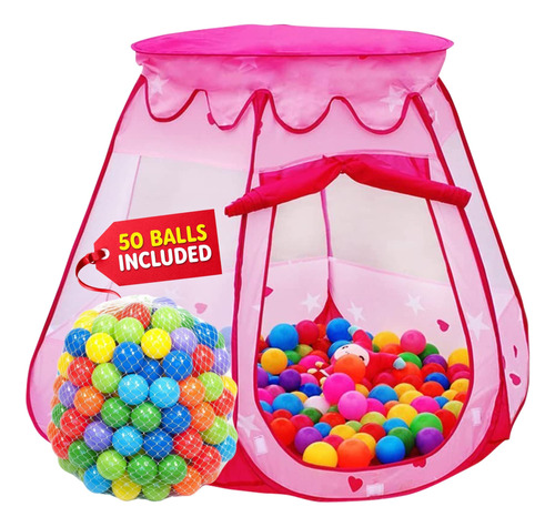 Playz Ball Pit Princess Castle - Tienda De Campaña Para Ni.