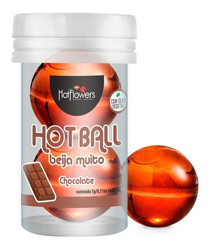 Bolinhas Explosivas Hot Ball Lubrificante Intimo Chocolate