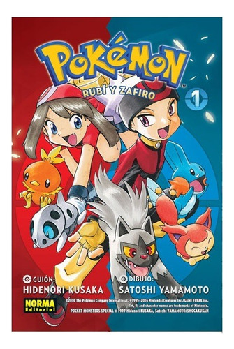 Manga Pokémon: Rubí Y Zafiro Volumen 1 Editorial Norma