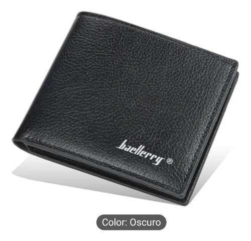 Billetera Cartera Cuero Tarjetero Hombre Caballero Baellery