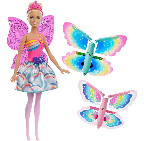 Barbie Dreamtopia Muñeca Hada Alas Magicas