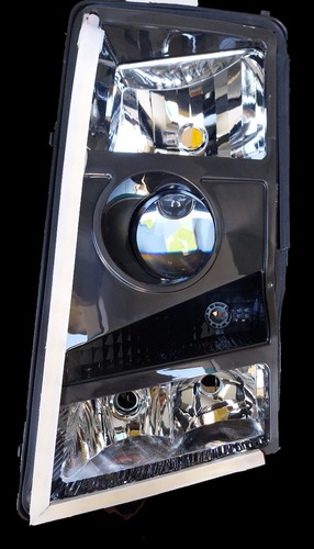 Kit Led Drl Com Seta Sequencial E Capas Difusoras Volvo Fh12