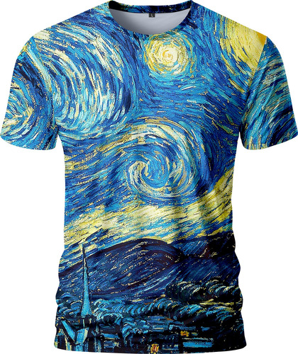 Remera Van Gogh Noche Estrellada Cuadro - Remeras 5145