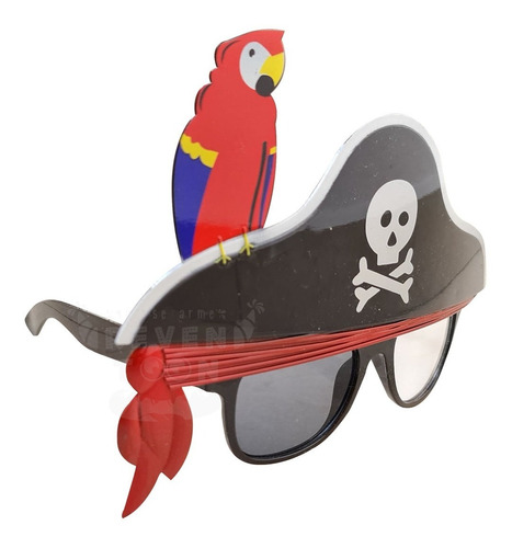 Lentes Pirata Fiesta Disfraz Cumple Festejo Boda Jack Hallow