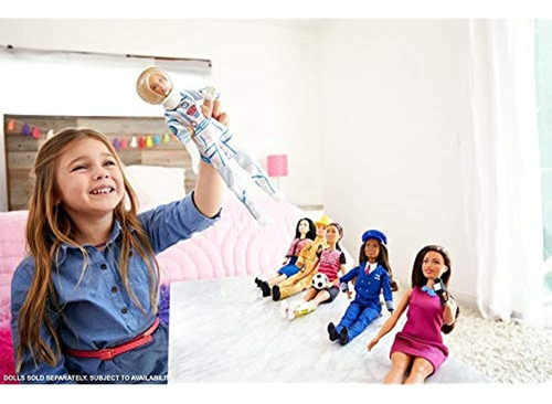 Barbie Muñeca Astronauta, Rubia Con Traje Espacial Y Casco