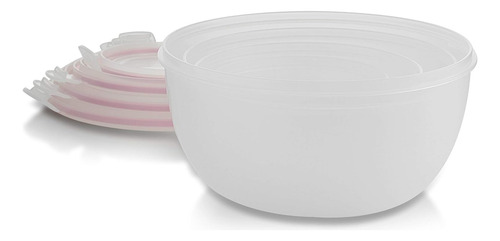 Juego De 4 Recipientes Hermeticos Komax Bowls Con Tapa