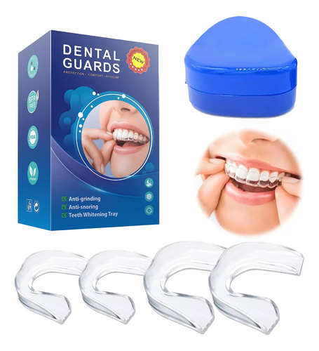 Guarda Dental Moldeable Desgaste Bucal Anti Bruxismo 4pcs