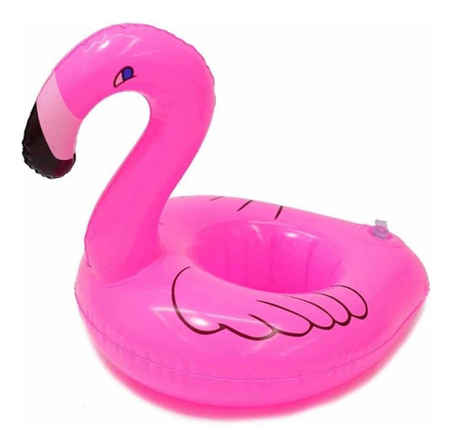 12 Portavasos Inflables Flamingo