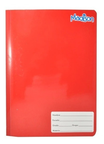 10 Cuadernos Tamaño Profesional Cosido Marca Madison Raya Color Multicolor