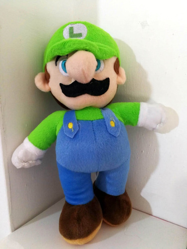 Luigi Peluche Mario Gamezone Mercadopago 25cm