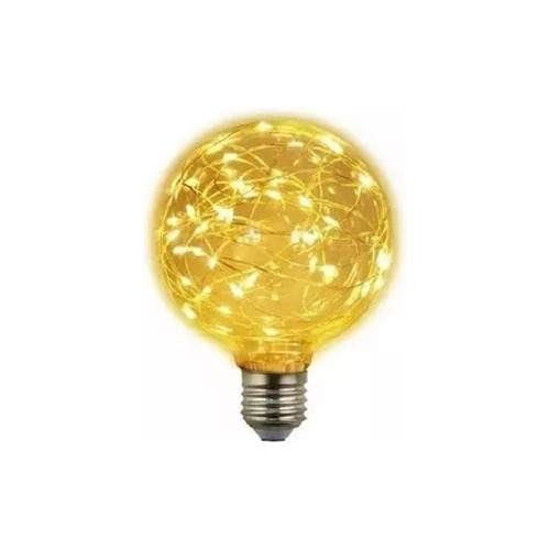 Lampara Led Globo Fantasia Glitter Calida 1,5w G120 Yarlux