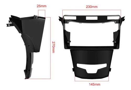 Bisel Adaptador De Radio Ssangyong Korando 2013 Up 9 PuLG
