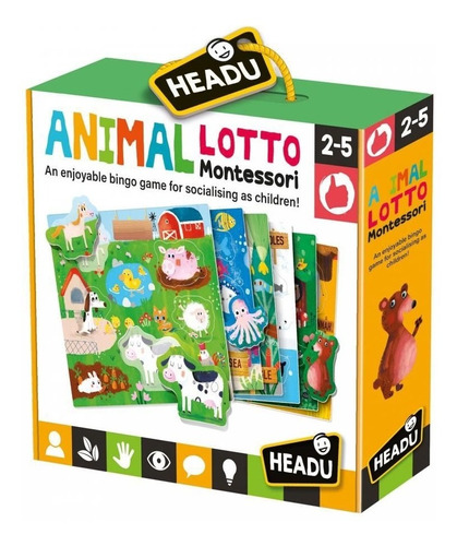 Lotería Niños Animales 6 Escenarios Para Niñas Didáctico