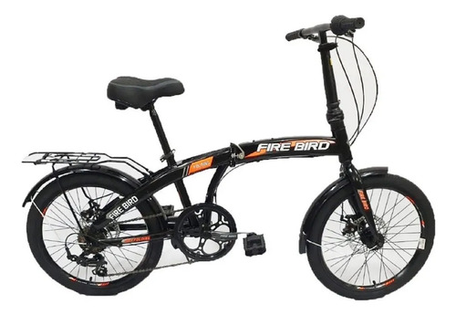 Bicicleta Plegable Firebird Curve Rodado 20 Frenos A Disco.