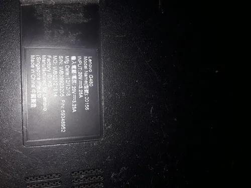 comprar Notebook Lenovo G480 Desarme